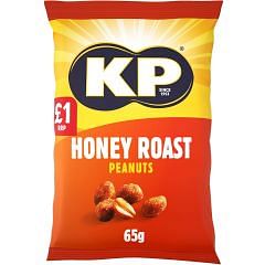 KP Honey Roasted Peanuts 65g PMP £1