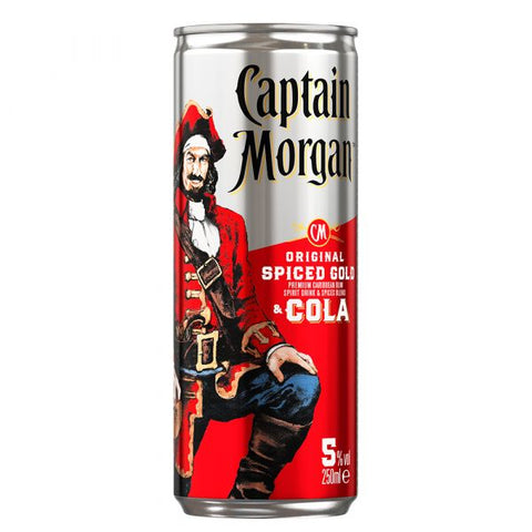Captain Morgan Spiced Rum & Cola 250ml