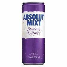 Absolut Mixt Blueberry & Lime 250ml